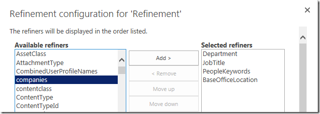 sharepoint search refinements sharepoint search refinements