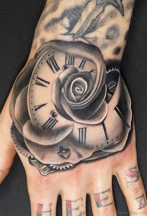 excellent clock tattoos  hand