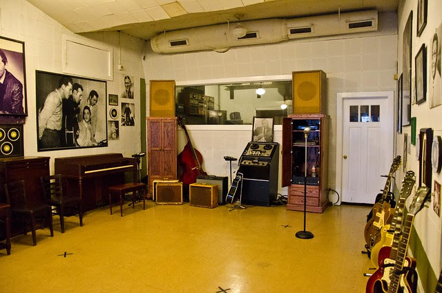 Recording Room at Sun Studio in Memphis, Tennessee