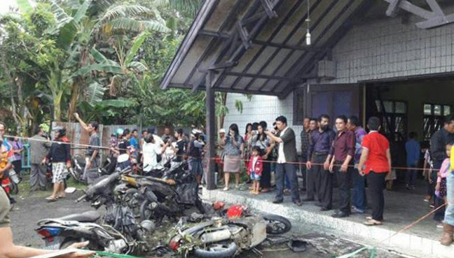 5 kanak-kanak parah, gereja di Kalimantan dibom
