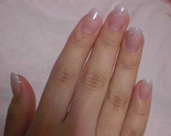 チップオーバーレイのシンプルハードジェルネイル Chiiのネイルとお買い物blog 楽天ブログ