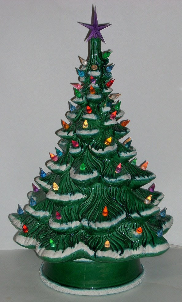 Vintage Lighted Ceramic Christmas Tree 21 by diantiques on ...