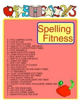 physical education spelling fitness physical education