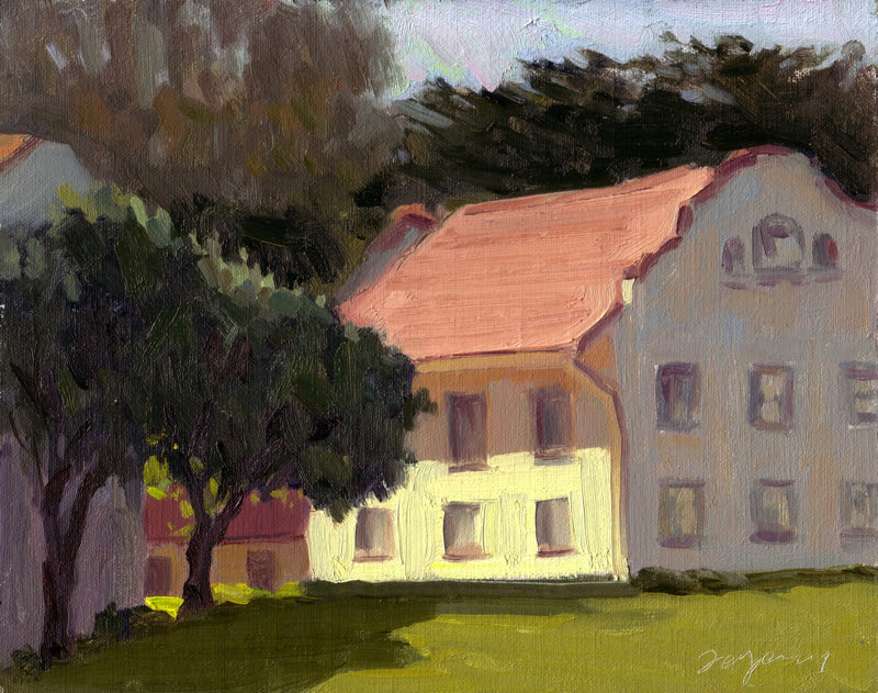 Presidio Study, Oil on Linen,
