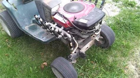 If you have a lot of land or grass that grows very quickly, you may use a large riding lawn mower. V-8 exhaust on hot rod mower briggs twin 20 hp - YouTube