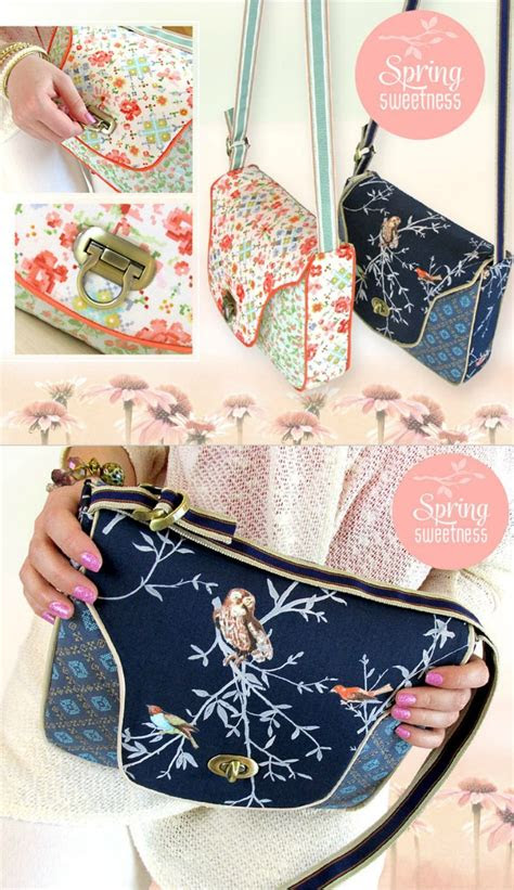 purse sewing pattern cross body sewing tutorial