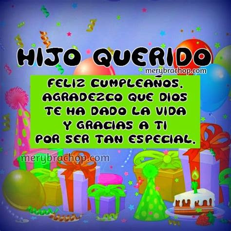 Frases Feliz Cumpleaños Querido Hijo