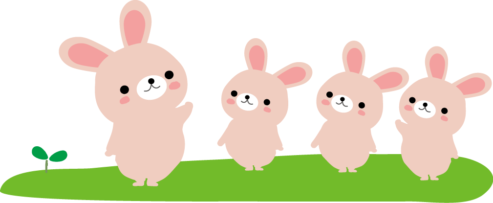 かわいいイラスト 無料イラスト フリー素材 うさぎ２