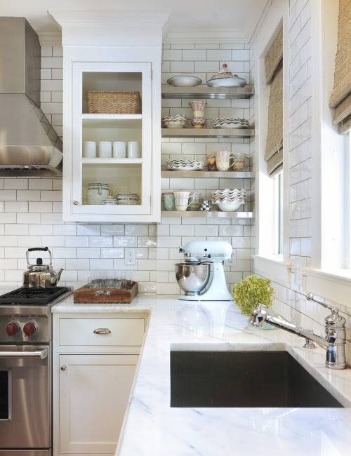Subway Tile Backsplash - Transitional - kitchen - Taste Interior ...