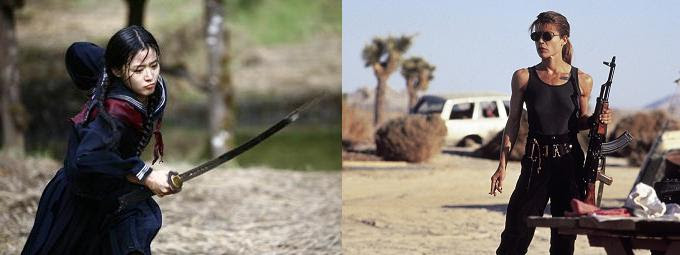 sarah connor linda hamilton. action heroes. Gianna Jun