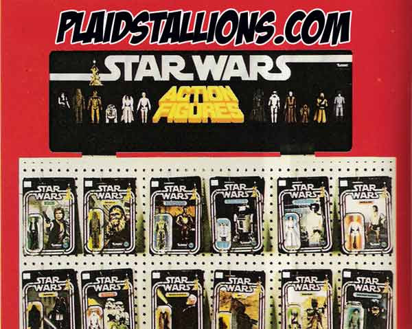 vintage kenner star wars display