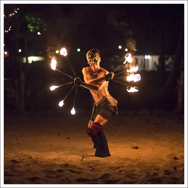 Fire Dancers At Nibbana 5 square