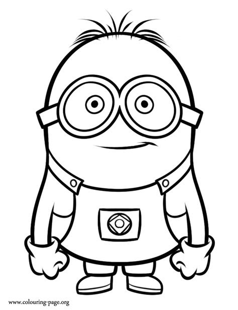 The minions are small, yellow henchmen . despicable me minions coloring pages coloring home