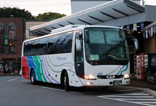 バスめいて候ふ 2号車 名鉄バスのms0系エアロエース 3808号車が伊那に