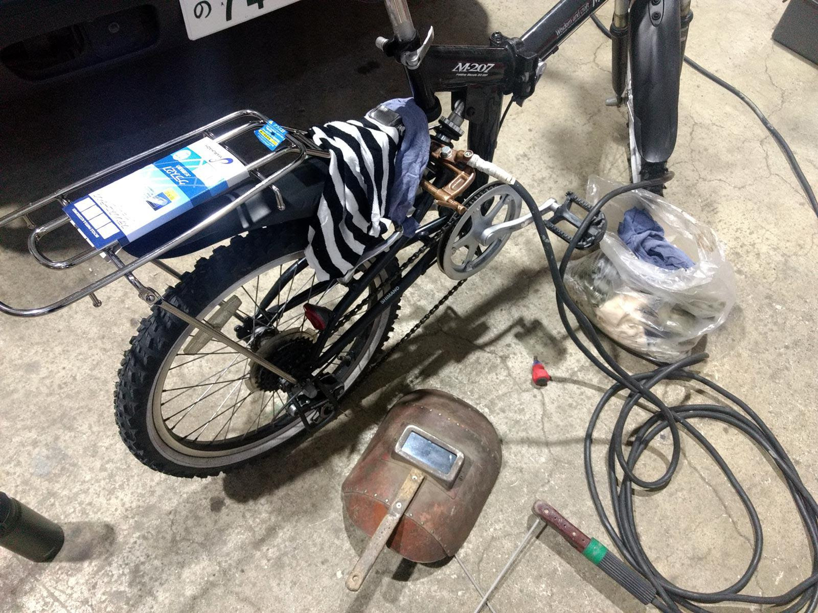 ちょいチャリ改造計画2 ～荷台を溶接する～ - Music Box