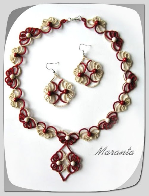 biżuteria frywolitkowa