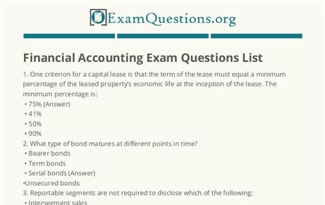 Free Read accounting financial statements exam answers New Releases PDF
