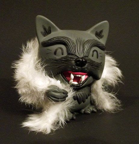 "Ronnie" the gangsta-a$$ wolf in sheep's clothing custom by RxSeven!