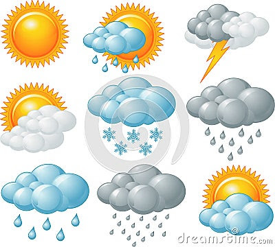 Weather Icons Royalty Free Stock Photo - Image: 31340215
