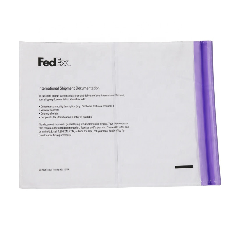 Fedex no shipping pouch