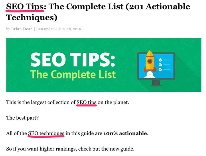 Primary keyword