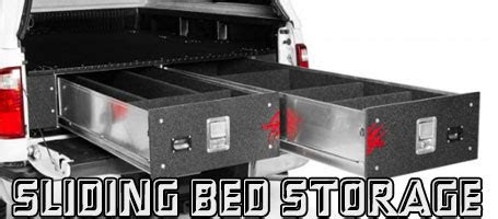 Truck owners must use truck bed cargo net. sliding-bed-storage-cargoease-locker-tool-box - PSG