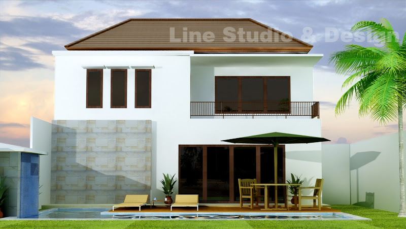 DESAIN RUMAH TINGGAL DENGAN NUANSA VILLA  Line Studio 