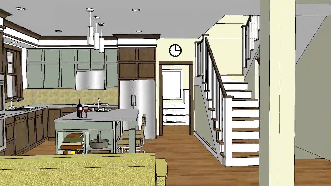 Unique craftsman home  design  with open floor plan  