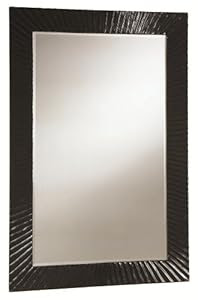Best Expense Modern Accent Mirror with High Gloss Black Frame by ...