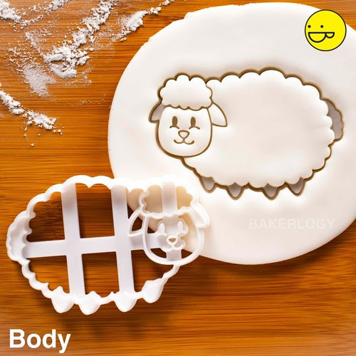 2 Moutons Cookie Cutters Bake Farm Animal Theme Baby Shower Faveurs Anniversaire Zoo Maison Cake Design Patisserie