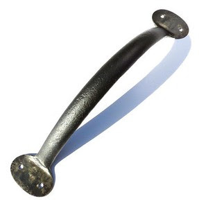 HAND-FORGED-9-45-PULL-HANDLE-Garden-Gate-Shed-Barn-Antique 