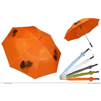 Parapluie Orange Golf chien Dogue-de-mayorque Parapluie Orange Golf chien Dogue-de-mayorque