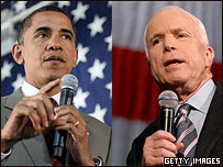 Barack Obama y John McCain