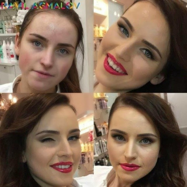 Milagros del maquillaje: Transformación de chicas normales en bellezas.