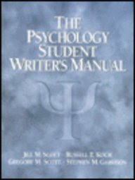 Psychology Student Writer's Manual, The
