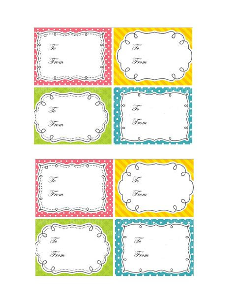 Giving gifts is not just a social custom; 44 free printable gift tag templates template lab