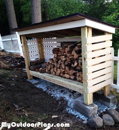 firewood storage shed plans  garden plans