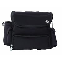 WhodaThought Mrs. Smith's Classic Pack Diaper Bag, Black Neoprene