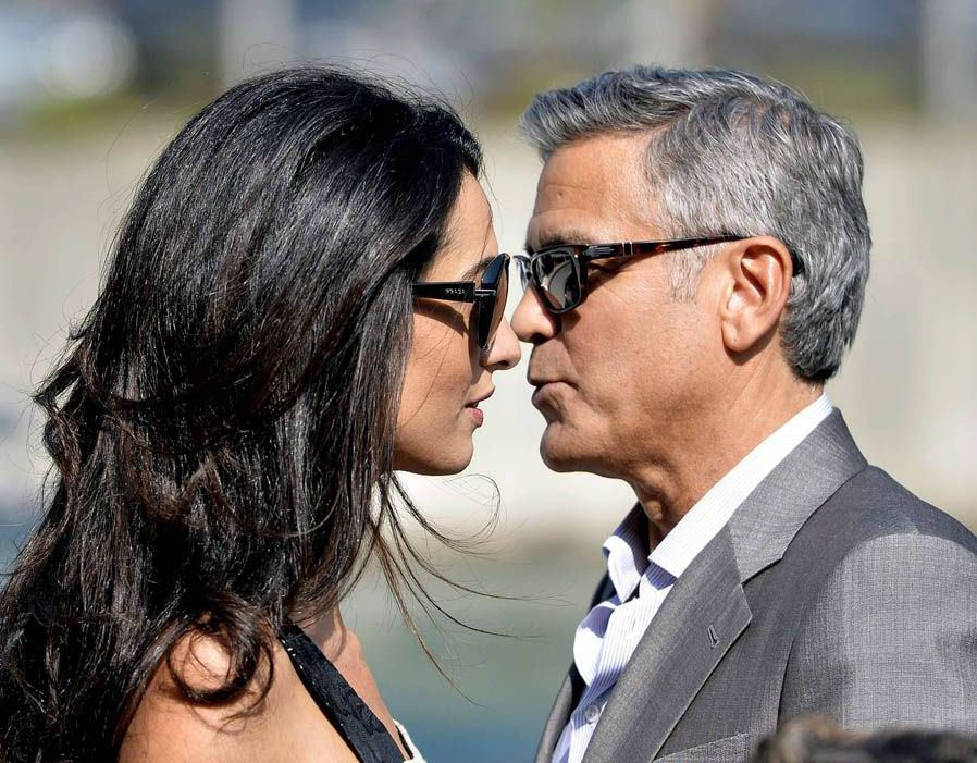 George Clooney Amal Alamuddin: The Adorable Couple39;s Sunglasses George Clooney Amal Alamuddin: The Adorable Couple39;s Sunglasses