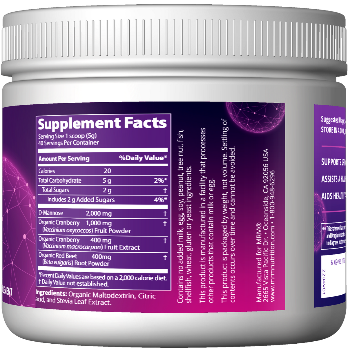D-Mannose + Cranberry – MRM Nutrition