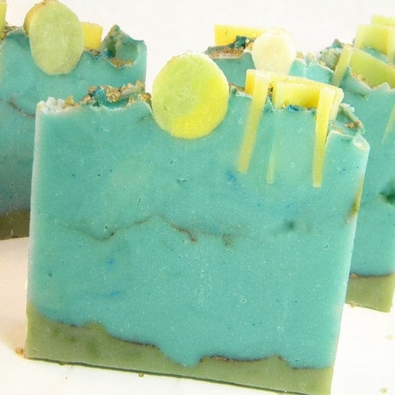 LE Blue Bamboo Handmade Artisan Cold Process Soap by SV.Soaps