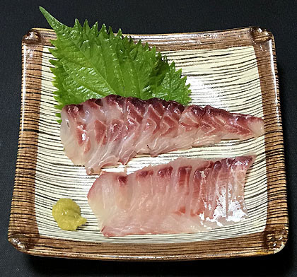 イサキの刺身と皮ポン 釣りバカ男の手料理