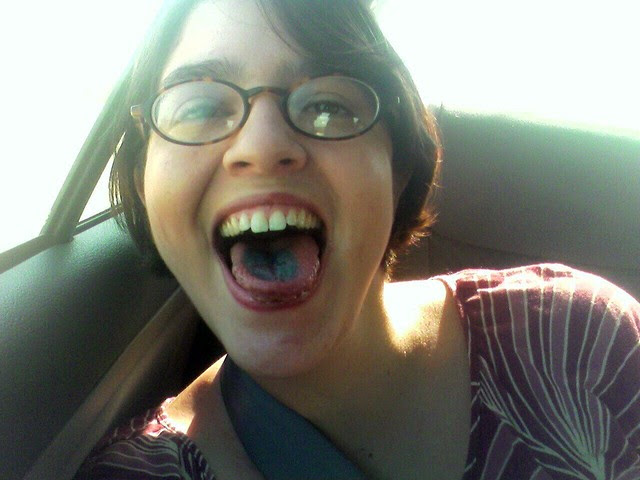 Having fun w/ tongue tattoos!