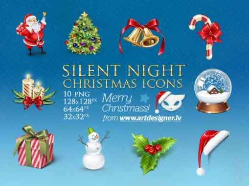 冬を幸せに彩るクリスマスアイコン素材セット Materialandex
