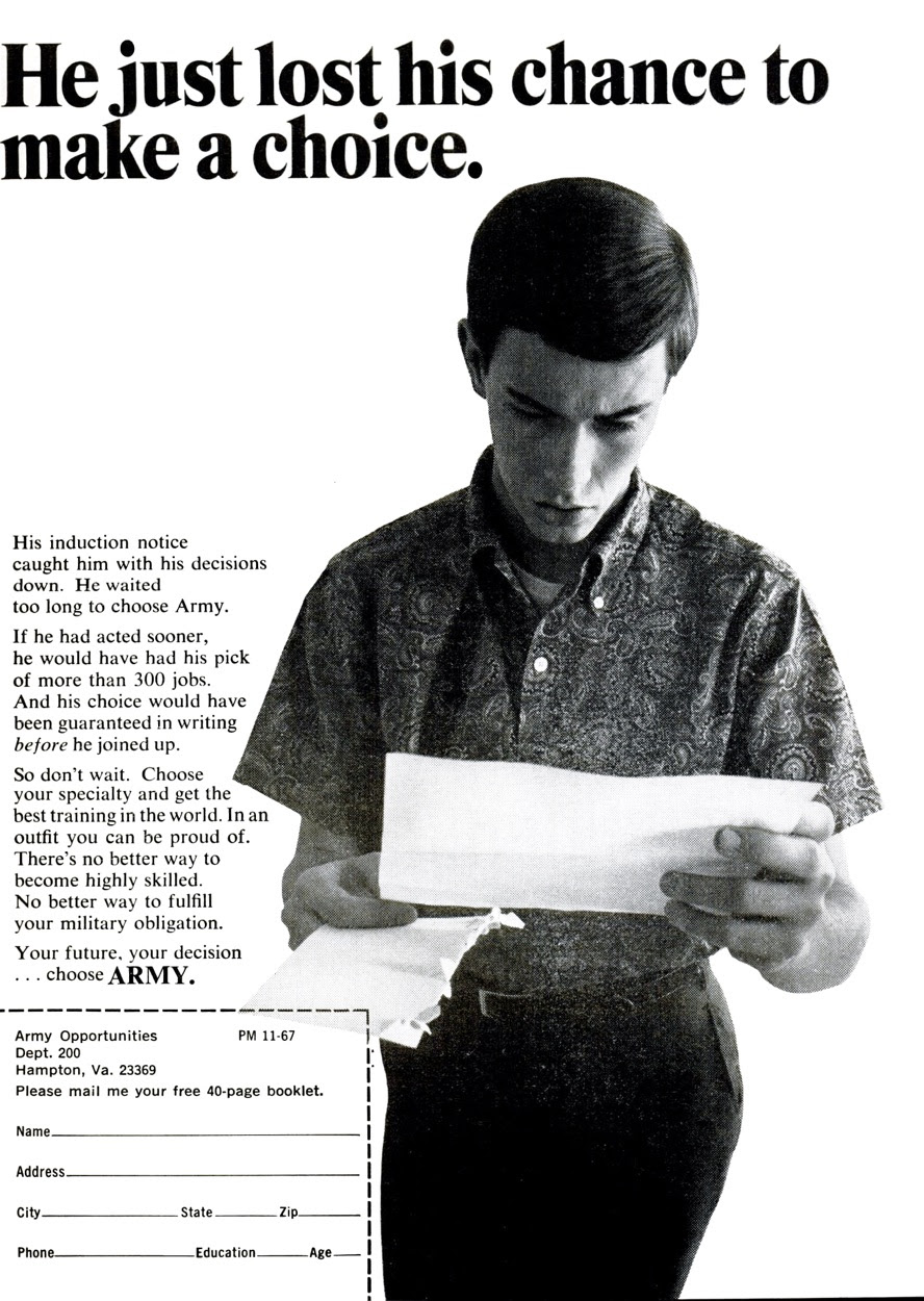 lost his chance to make a choice advertisement