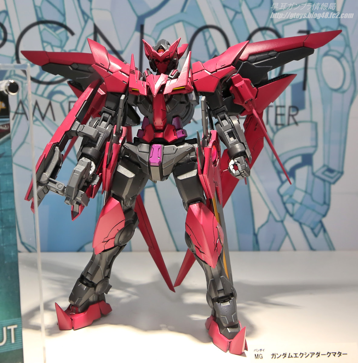 Mg ガンダムエクシアダークマターの彩色試作を展示 ガンプラｅｘｐｏワールドツアージャパン14の現地レポート 早耳ガンプラ情報局