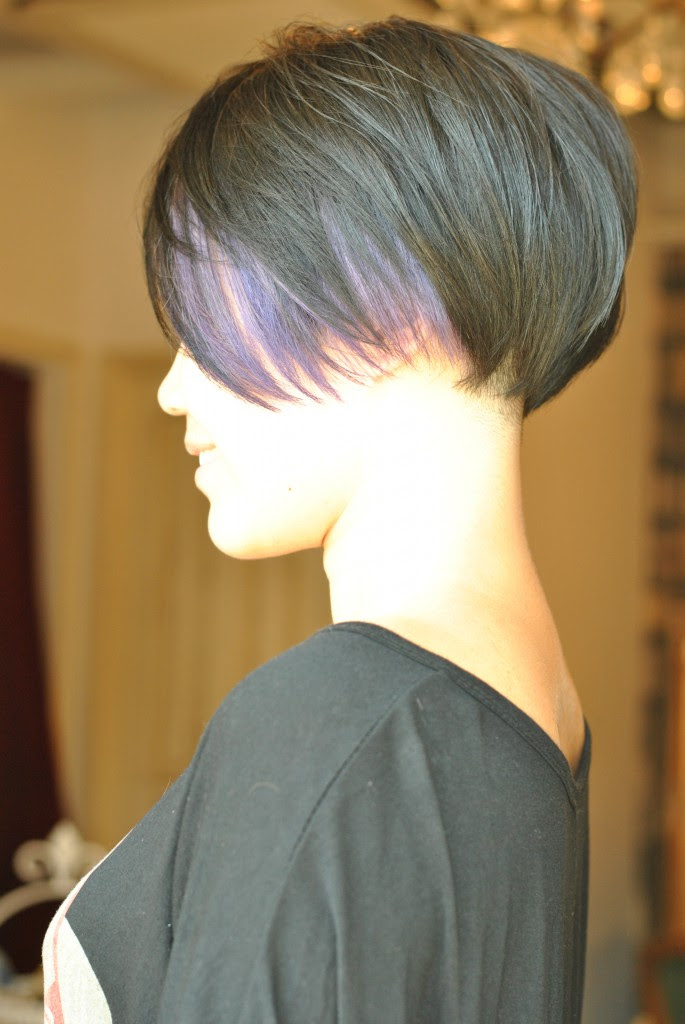 Hair Salon Alice Blog Archive マッシュショート パープルカラー
