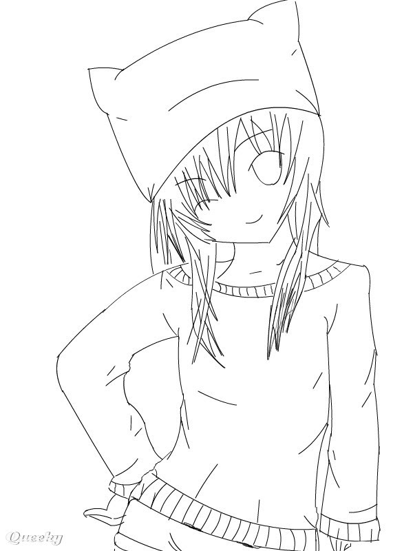 Cat Girl ← an anime Speedpaint drawing by Animeangel7 