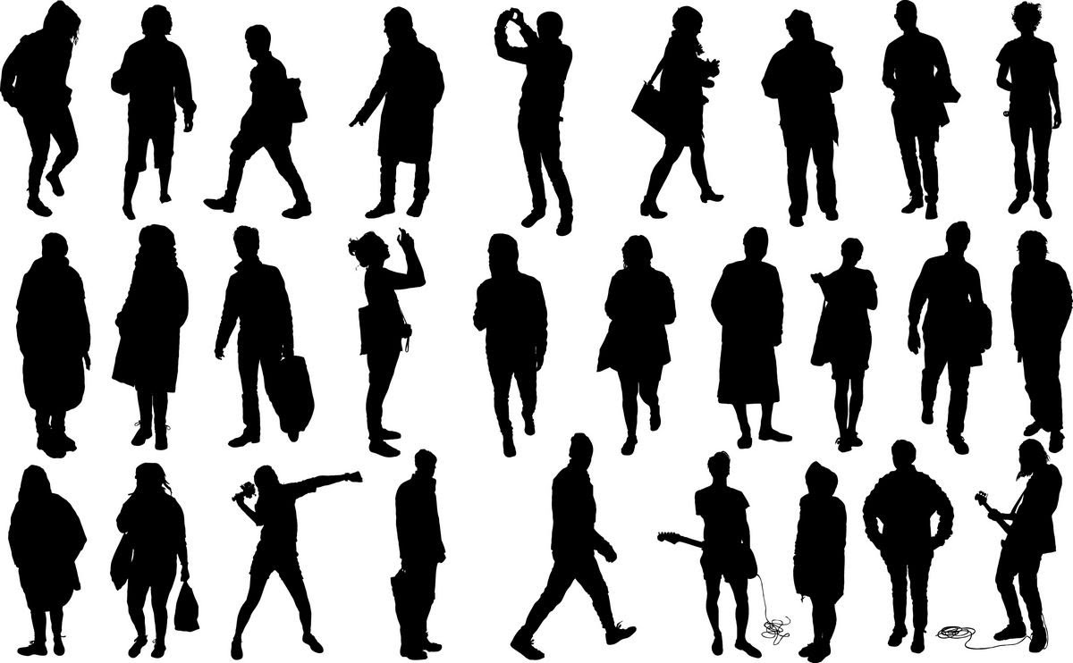 Download Human silhouettes Download Vector