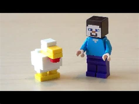 lego minecraft chicken tutorial youtube